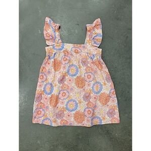 Tuckernuck Floral Mini Dress Womens M Wimberly Folly Linen Blend Pink Spring